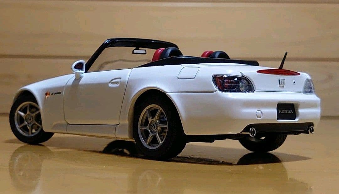 エブロEBBROホンダS2000 1/24プレミアムコレクション白ホワイト中古品