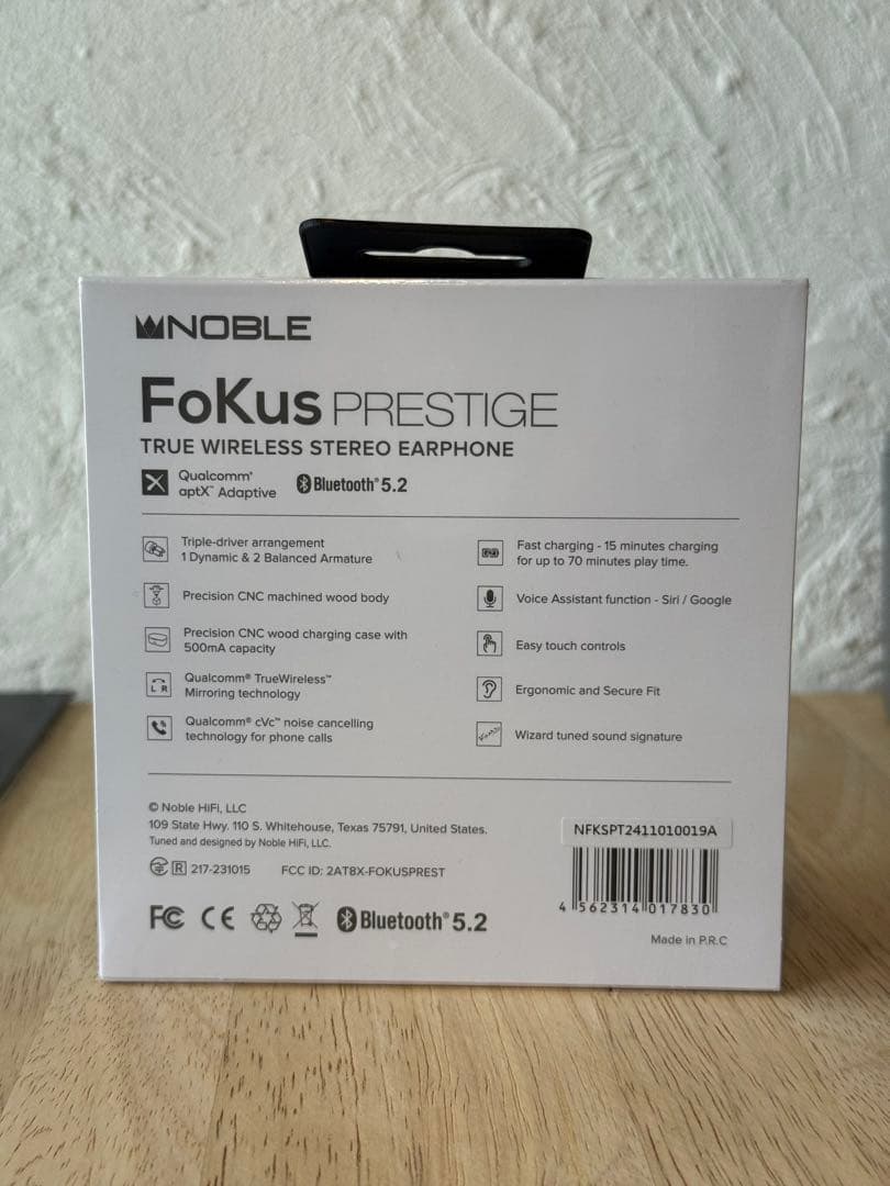 《新品未開封》イヤホンNOBLE FoKus PRESTIGE