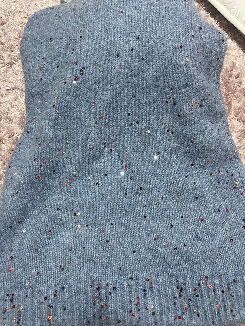 ロワンニュイ loin nuit スパンコールニットセットアップ - メルカリ