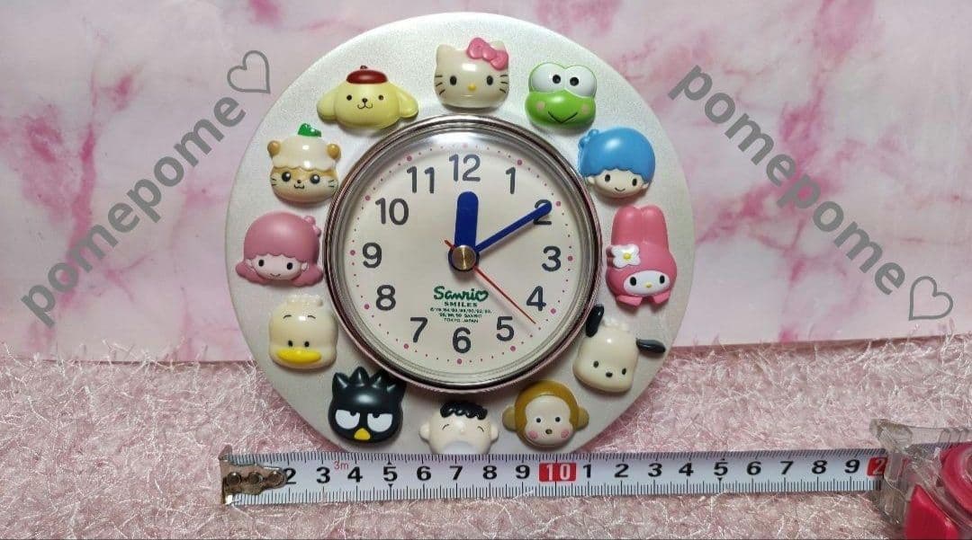 サンリオ キャラクター大集合♡置時計♡ハローキティ＆１１キャラクター♡【新品♪】
