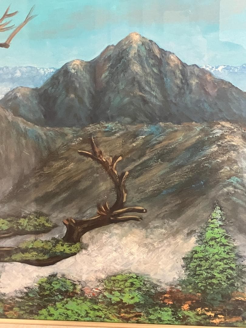 真作　仲谷　宏　甲斐駒ヶ岳　10号　10F