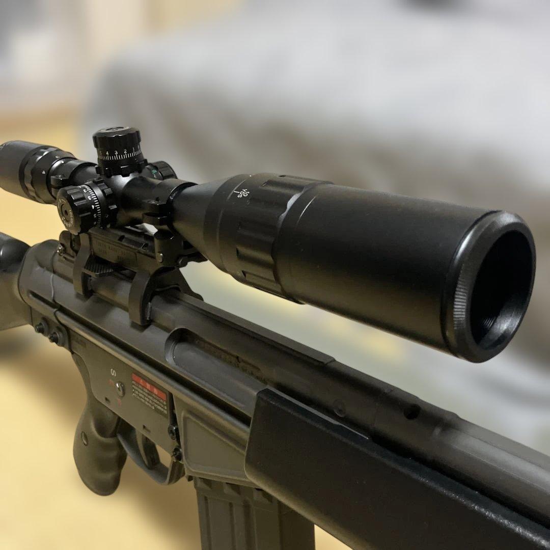 東京マルイ電動ガン g3sg1美品スコープ　バッテリー変換アダプター付新品セット