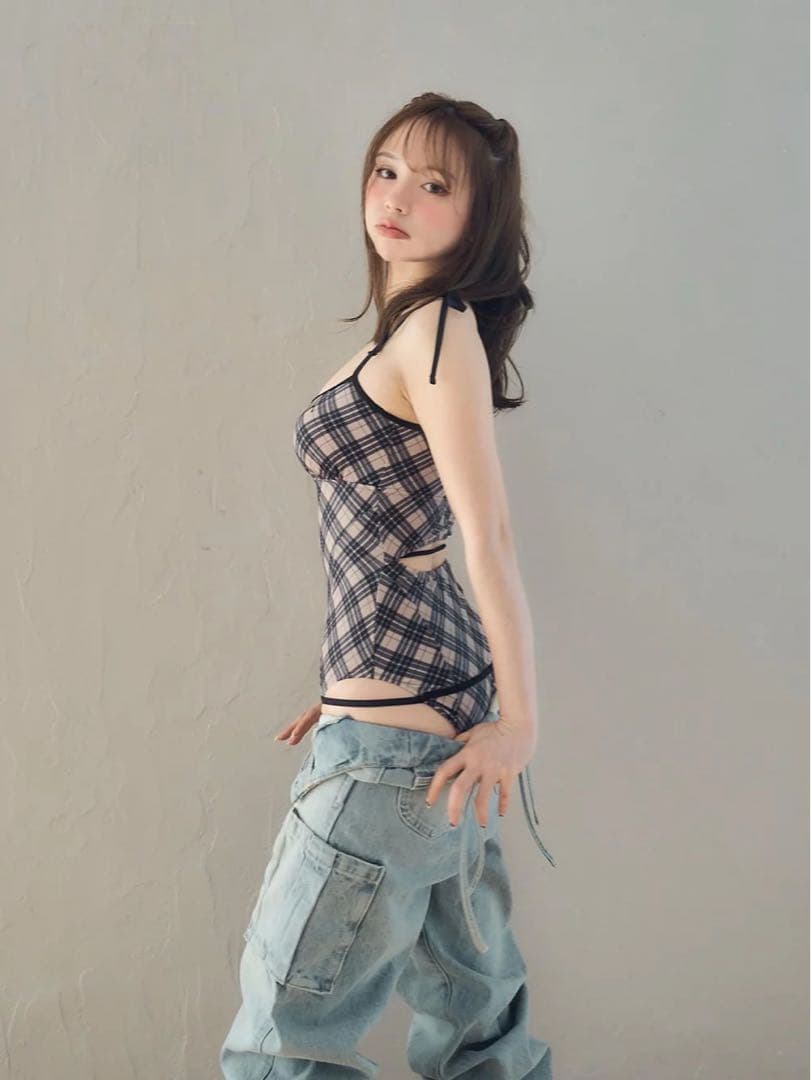 水着・ラッシュガード Andmary Nadia check swimsuit