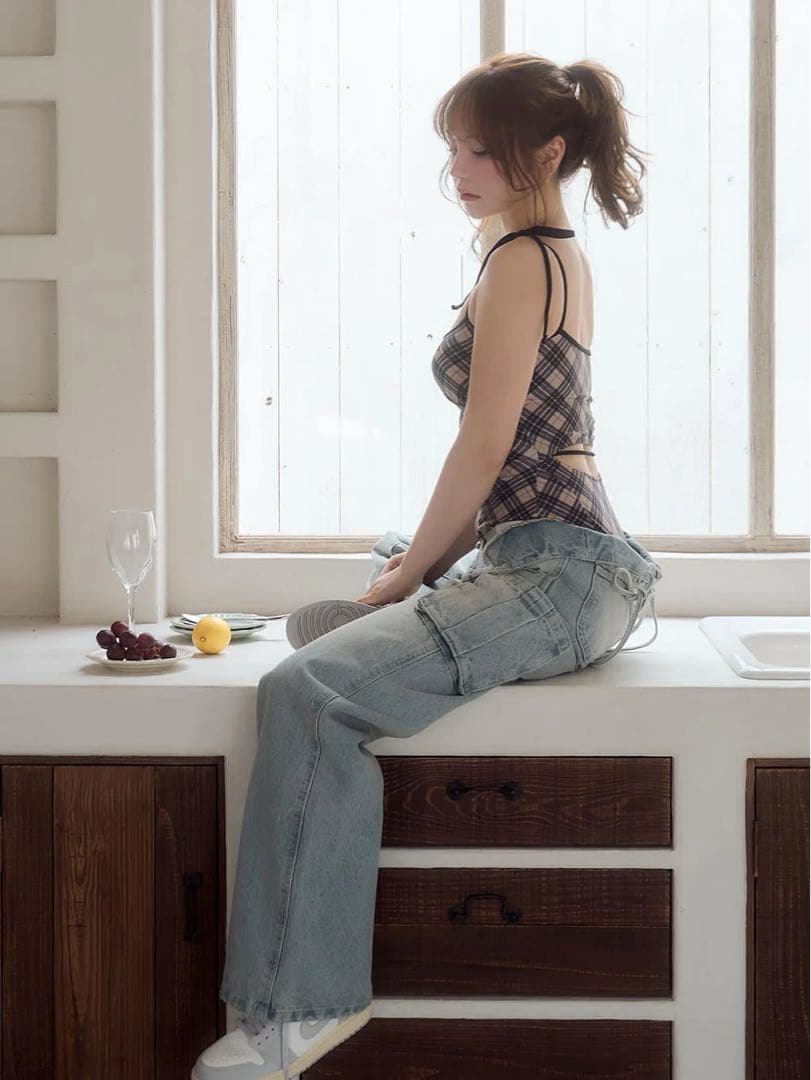 水着・ラッシュガード Andmary Nadia check swimsuit