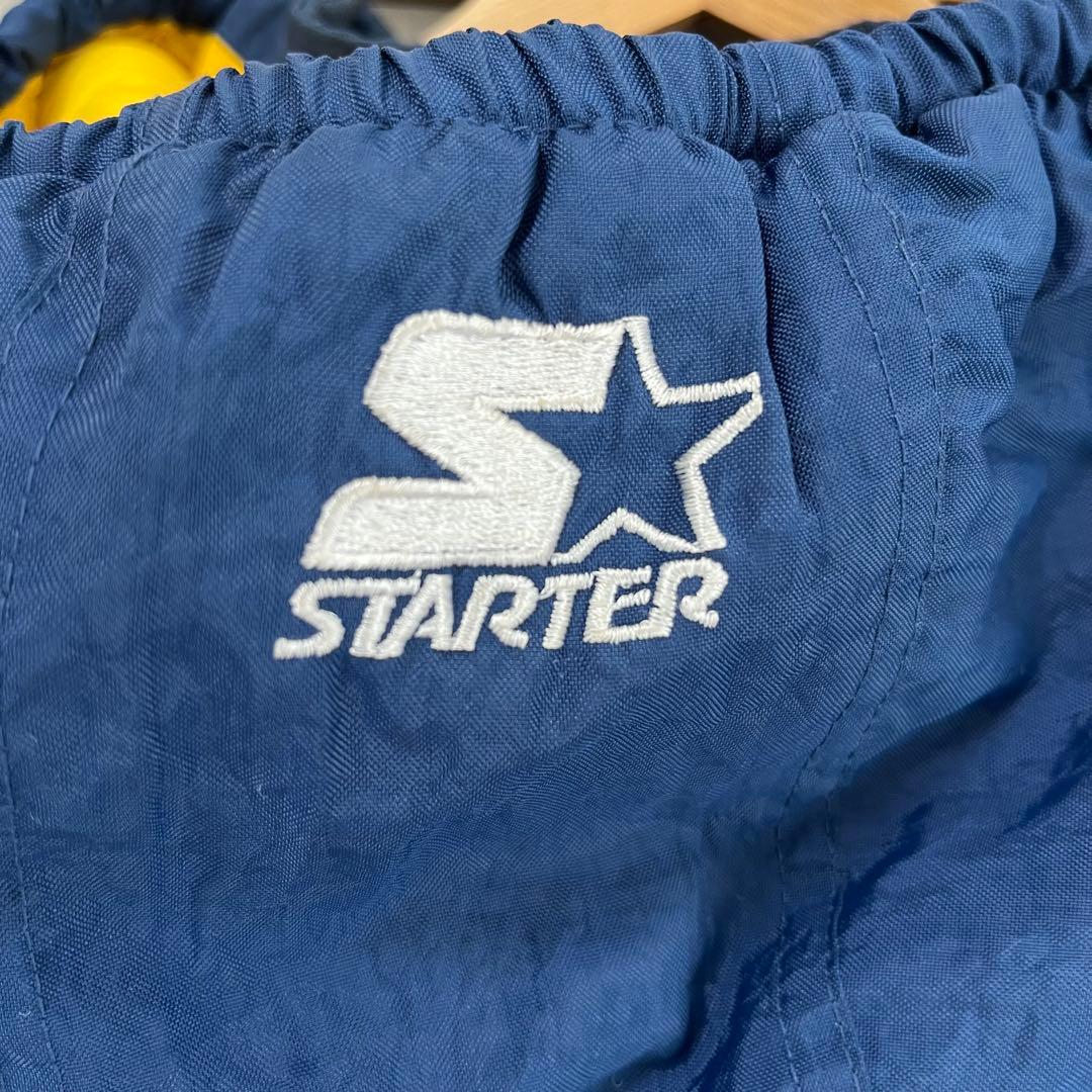 90s STARTER ミシガン大学 中綿 ナイロンジャケット XL アメフト