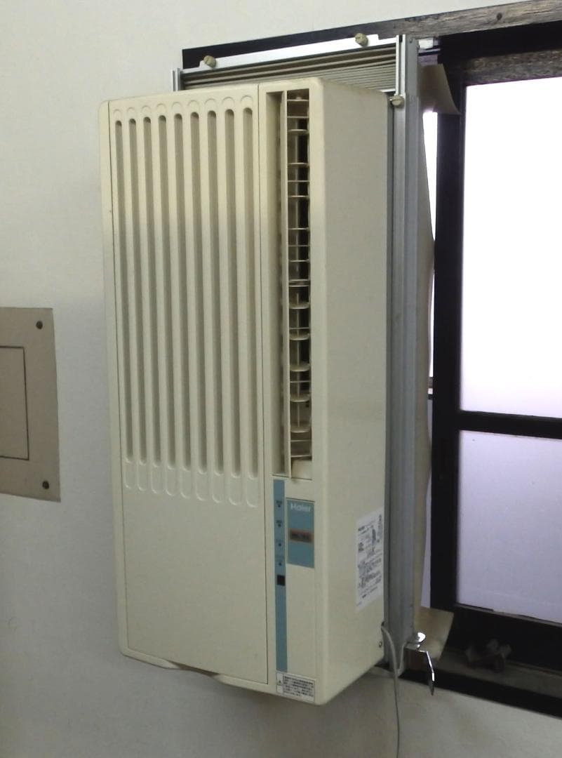 Haier 窓用エアコン ウインドエアコン JA-16N 2015年製 送料込 窓用エアコン ハイアール 冷房専用 （木造：4〜4.5畳・鉄骨：6〜7畳
