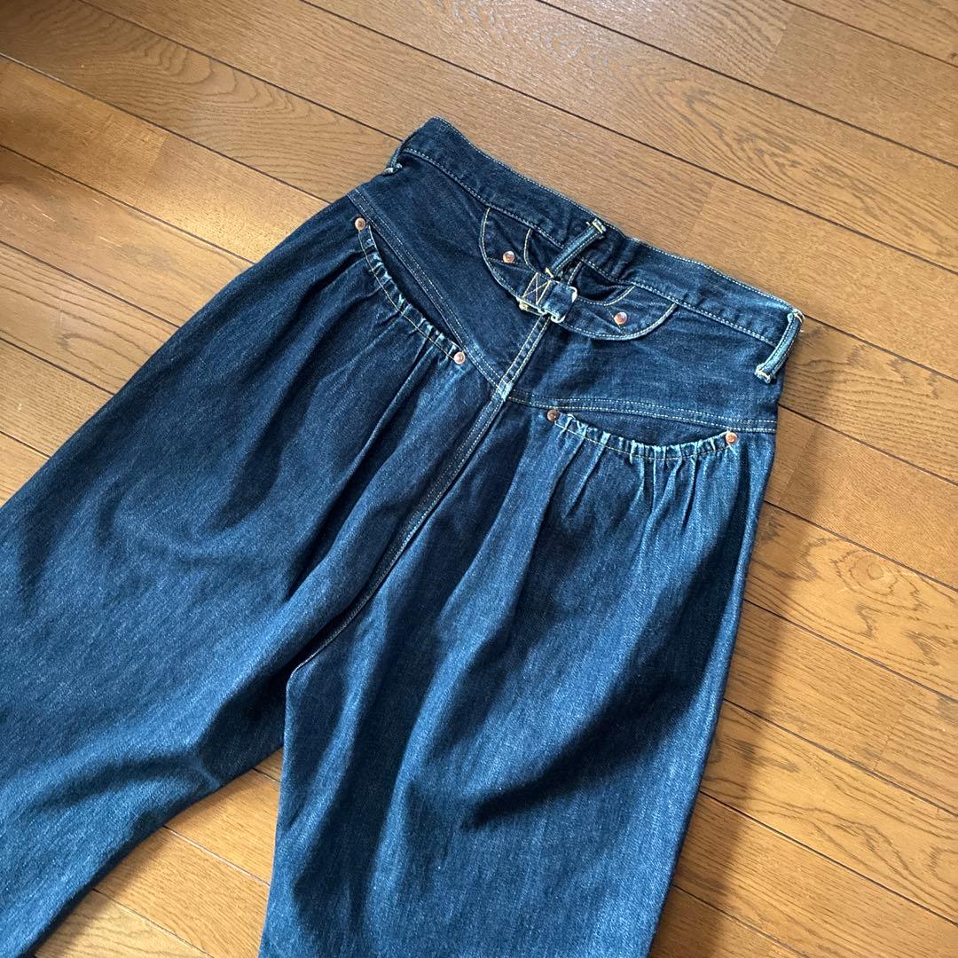 KAPITALキャピタル☆クロップドワイドデニムパンツ 袴パンツ - メルカリ