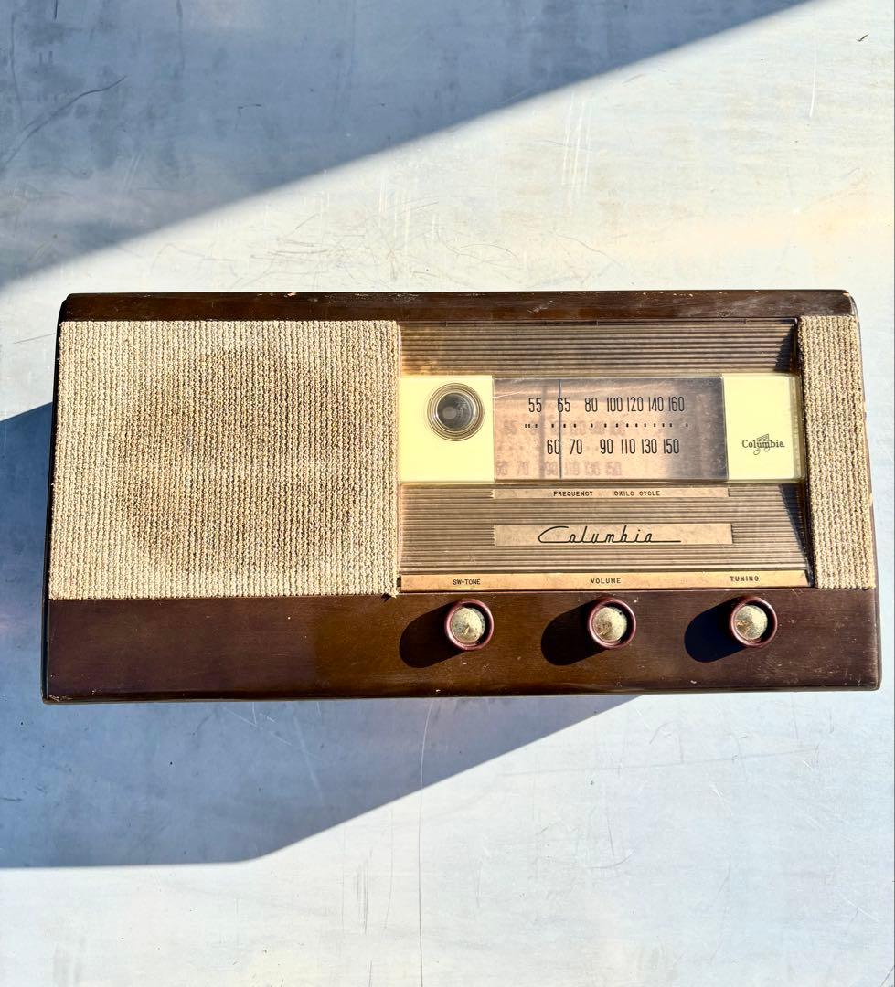 ジャンク品】型番:R-624 昭和レトロ 真空ラジオコロンビア