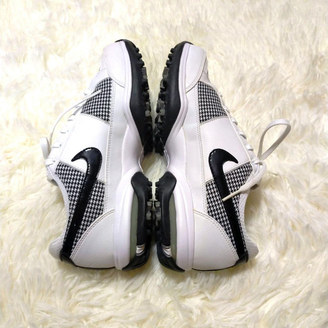 【美品】Nike Air TaC ゴルフシューズ　千鳥格子柄　23.5cm