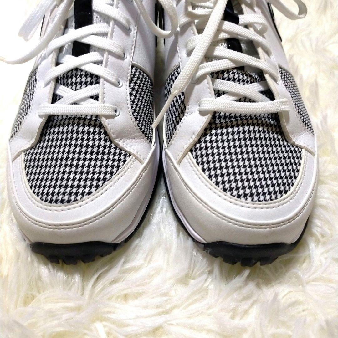 【美品】Nike Air TaC ゴルフシューズ　千鳥格子柄　23.5cm