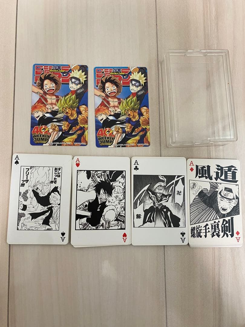 週刊少年ジャンプ 40周年記念4大スター競演トランプ 当選品 JUMP