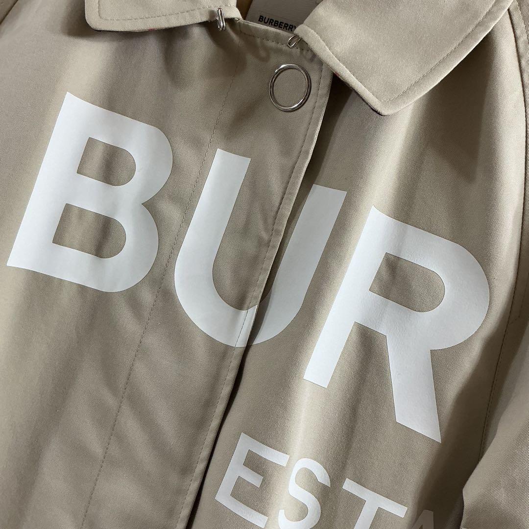 BURBERRY ホースフェリー ステンカラー コート ロゴ バーバリー 36