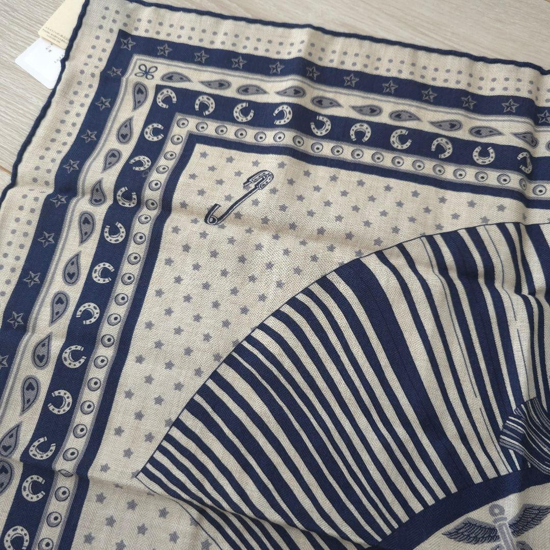 未使用【エルメス】カレH 65 《シュヴァル・パンク・バンダナ》スカーフ