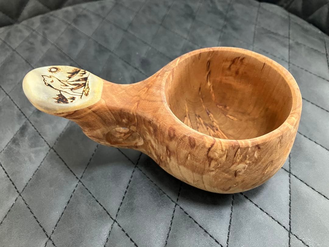 パッカタイデ カーリーバーチ＆ヘラジカのツノ ククサ Amazon.co.jp: Pahkataide パッカタイデ パッカタイデ ククサ カーリー