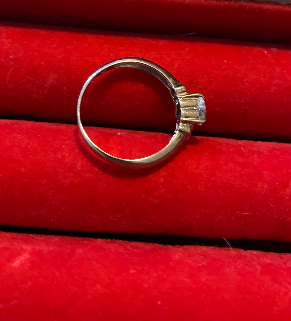 お値下げ！可愛いハート♡ アクアマリンのリング ジュエリーマキ