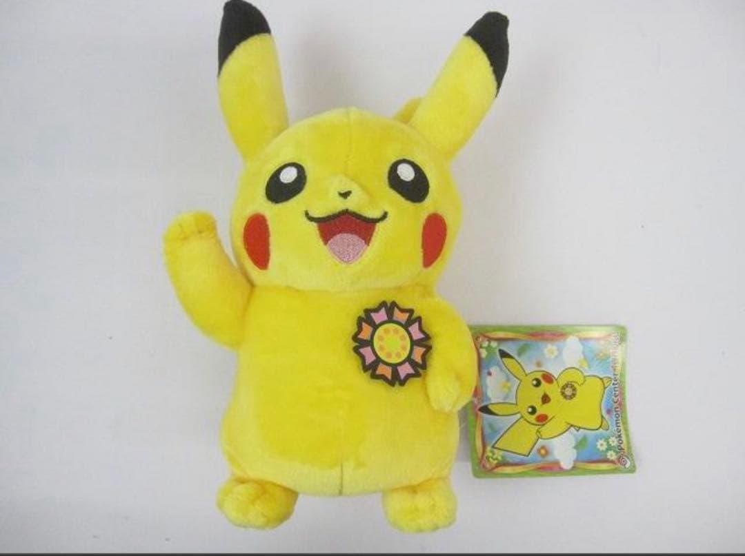 旧ポケセントウホク　ピカチュウぬいぐるみ　がんばリボン Yahoo!オークション - ポケモンセンター トウホク限定 がんばリボンを