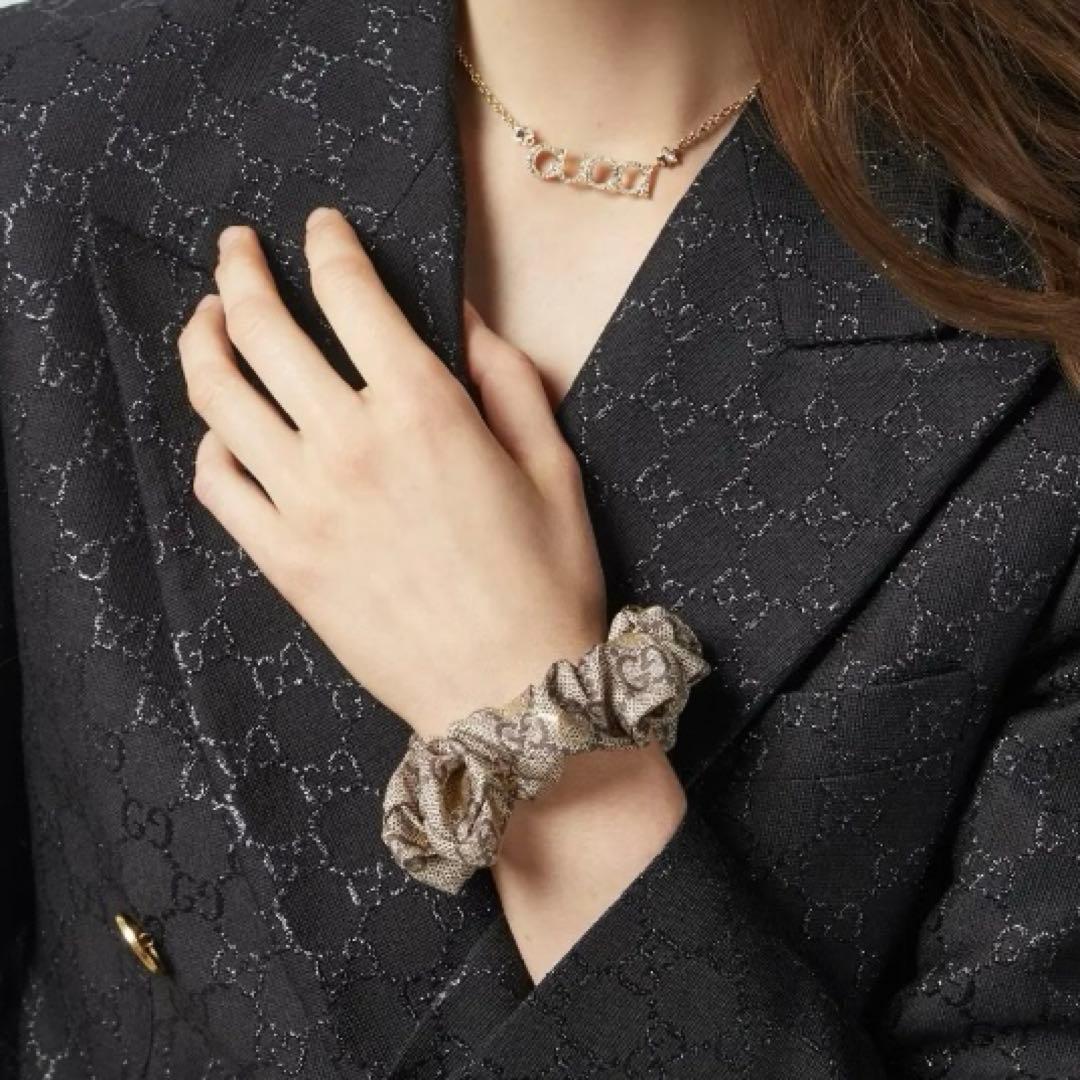 よっちさん専用』GUCCI GGパターン リボン シュシュ ホースビット