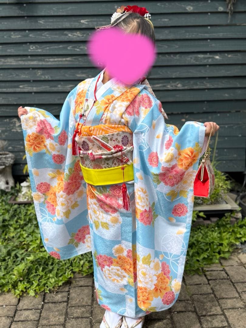 七五三　七歳　フルセット 七五三 着物 7歳 フルセット(正絹)