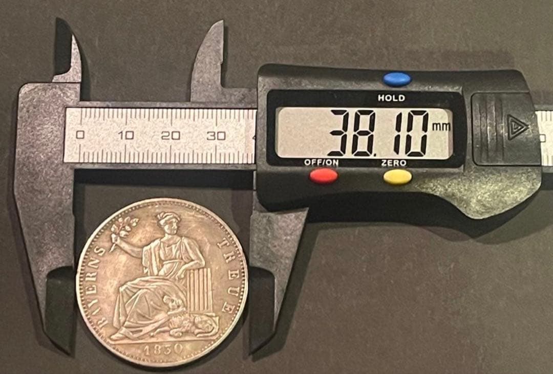 1830年 独バイエルン王国 正規銀貨 座像女神