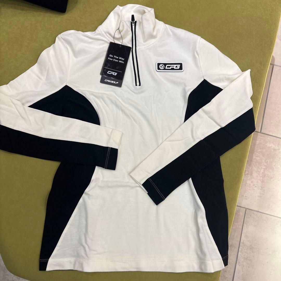 CFG レディース ゴルフシャツ ハーフジップ サイズ2 ルコックスポルティフ ゴルフ le coq sportif golf 【小祝さくらプロ