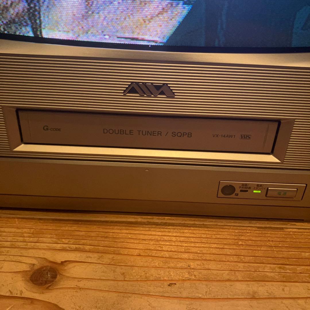 テレビデオ アイワ 14インチ VX-14AW1 テレビデオ ゲーム用 動作確認