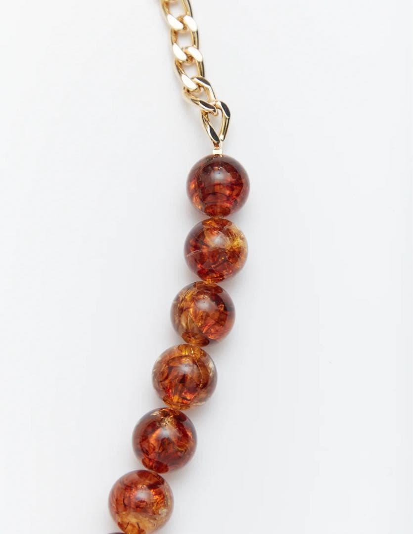 m's braque エムズブラック デッドストックビーズ ネックレス - メルカリ