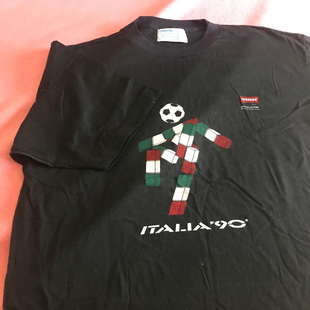 1990年 サッカー ワールドカップ イタリア 記念Tシャツ - メルカリ