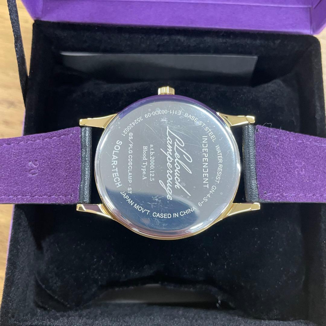 independet×コードギアス 反逆のルルーシュ 電波ソーラー 腕時計