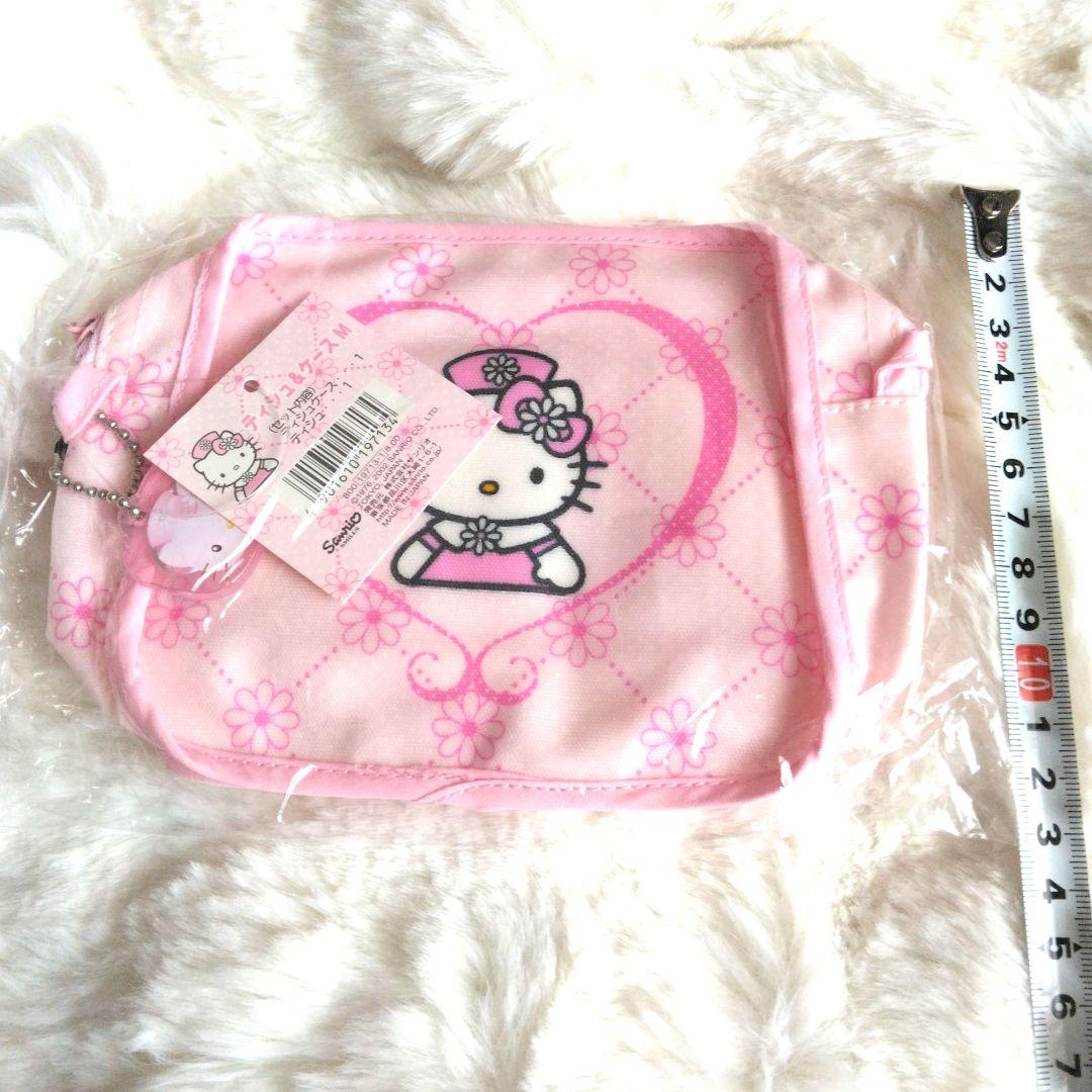 平成レトロ　ハローキティ　ピンク　ナース　ティッシュケース　ポーチ　キティ