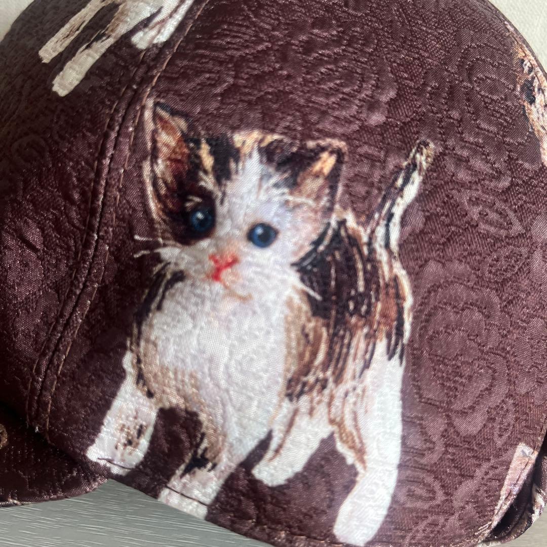 CA4LA】猫柄 ベースボールキャップ ブラウン - メルカリ