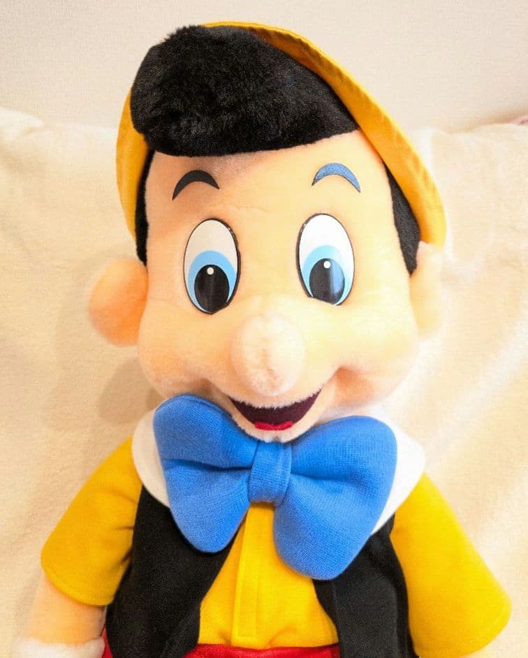 【Disney】激レア ヴィンテージ タグ付き 日本製 ピノキオ 大型ぬいぐるみ