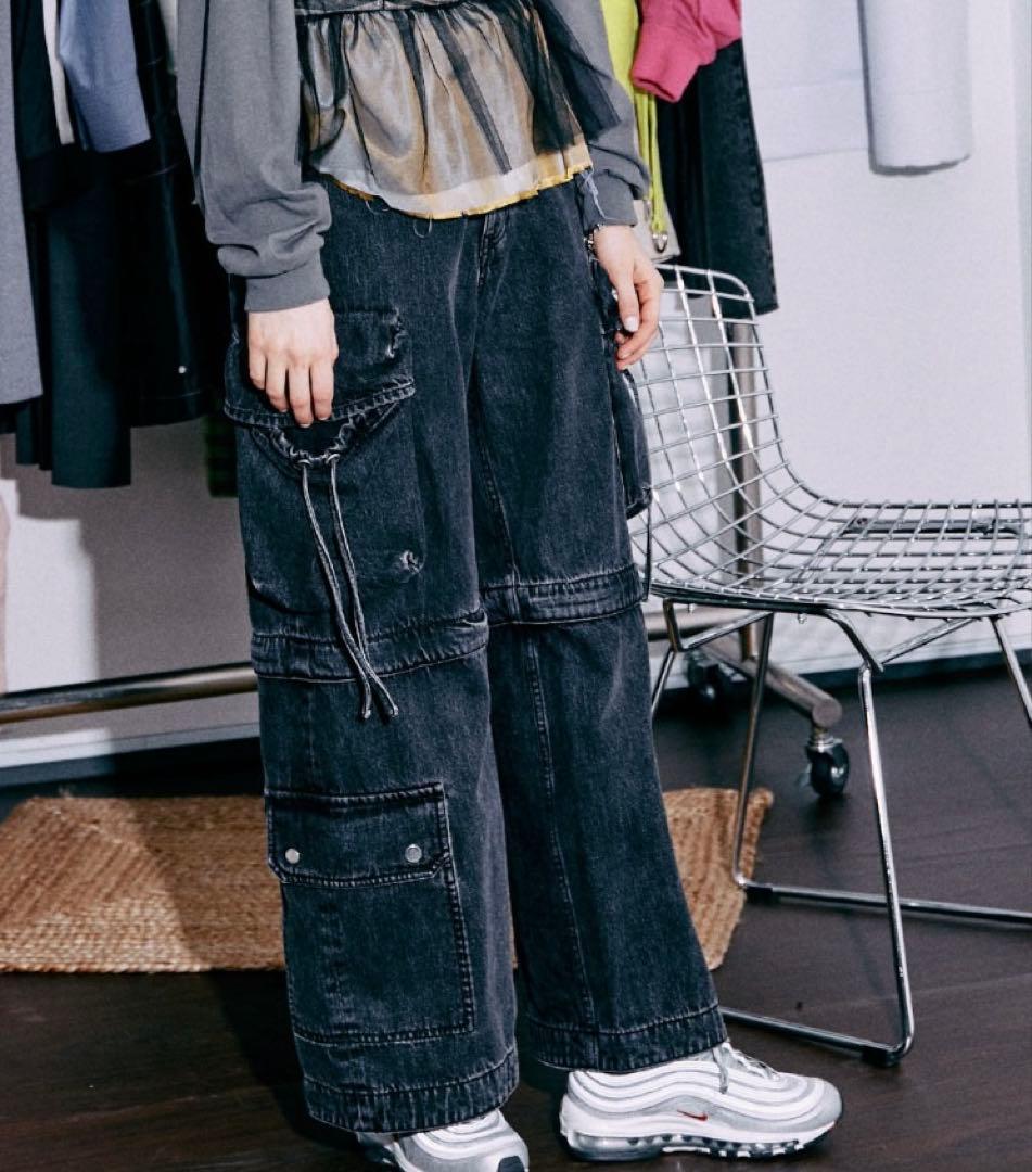 最終価格(1/31.まで)カーゴデニムパンツMAISON SPECIAL