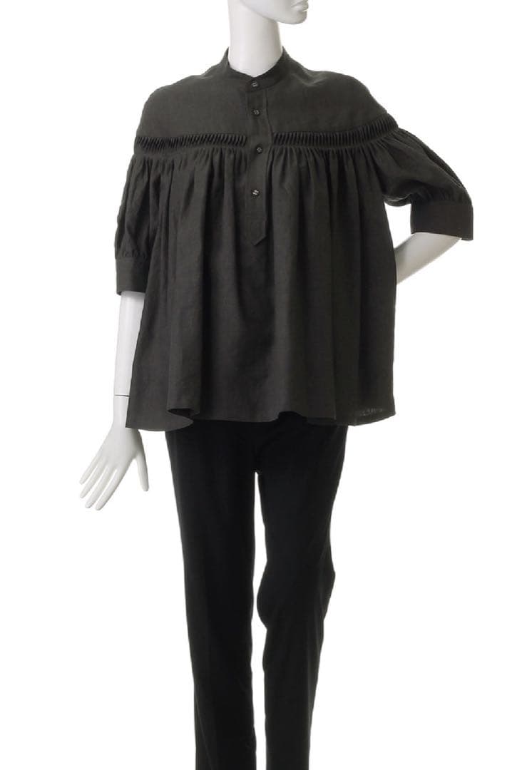 Scye サイ☆リネン タック パフスリーブブラウス☆試着のみ サイズ40