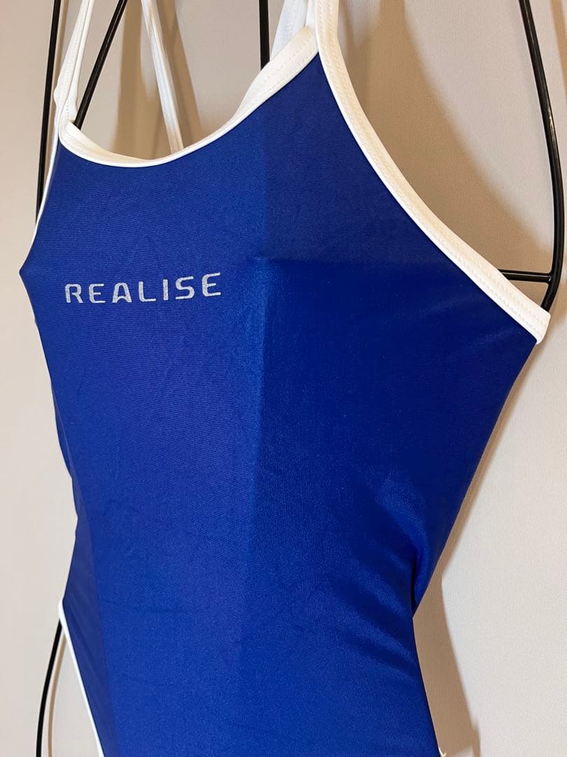 リアライズ水着 ハイレグ 競泳水着 廃盤モデル パイピングスク水タイプ サイズS