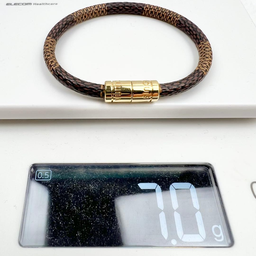 未使用✨ ルイヴィトン ブラスレ キープイット ダミエ M6139 15.5cm
