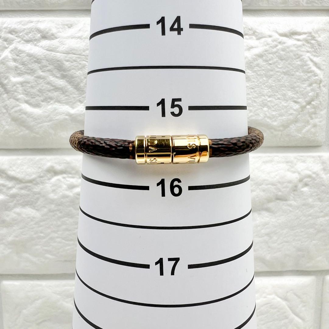 未使用✨ ルイヴィトン ブラスレ キープイット ダミエ M6139 15.5cm