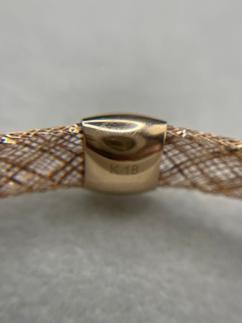 最終交渉可JA75★高級 K18PG メッシュブレスレット 2.56g