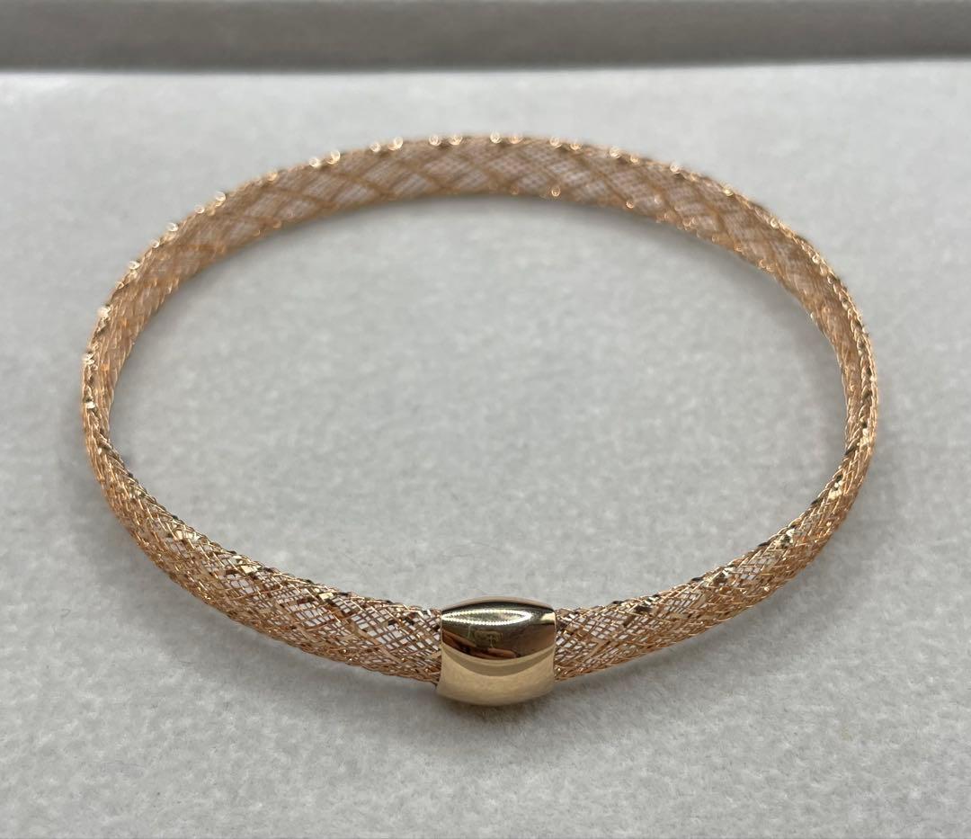 最終交渉可JA75★高級 K18PG メッシュブレスレット 2.56g