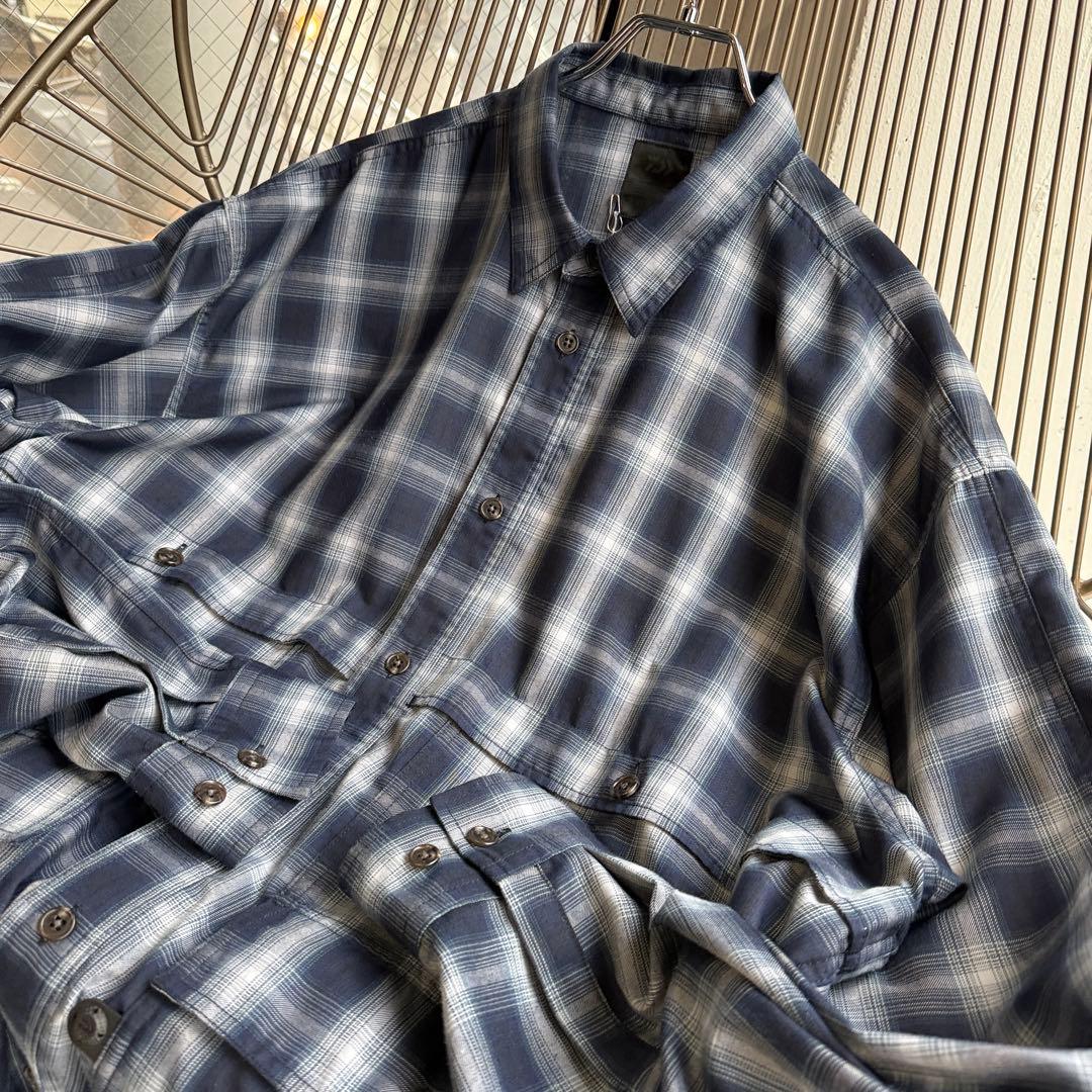 【雰囲気抜群、テック系】ダイワ長袖シャツ古着マルチポケット田中シェン有原みゆ紀