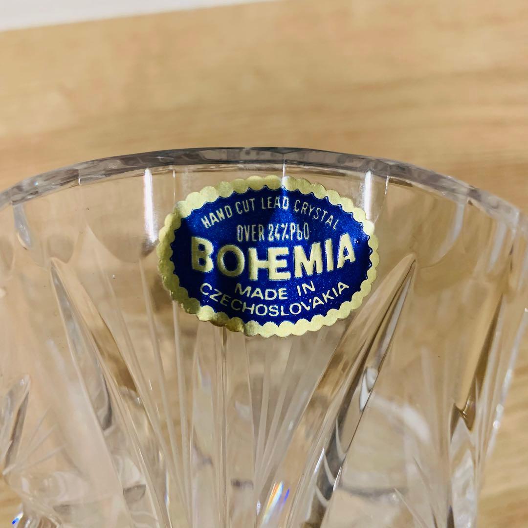 まとめて BOHEMIA ボヘミア 風車紋 花瓶 大型 高さ 30.5cm