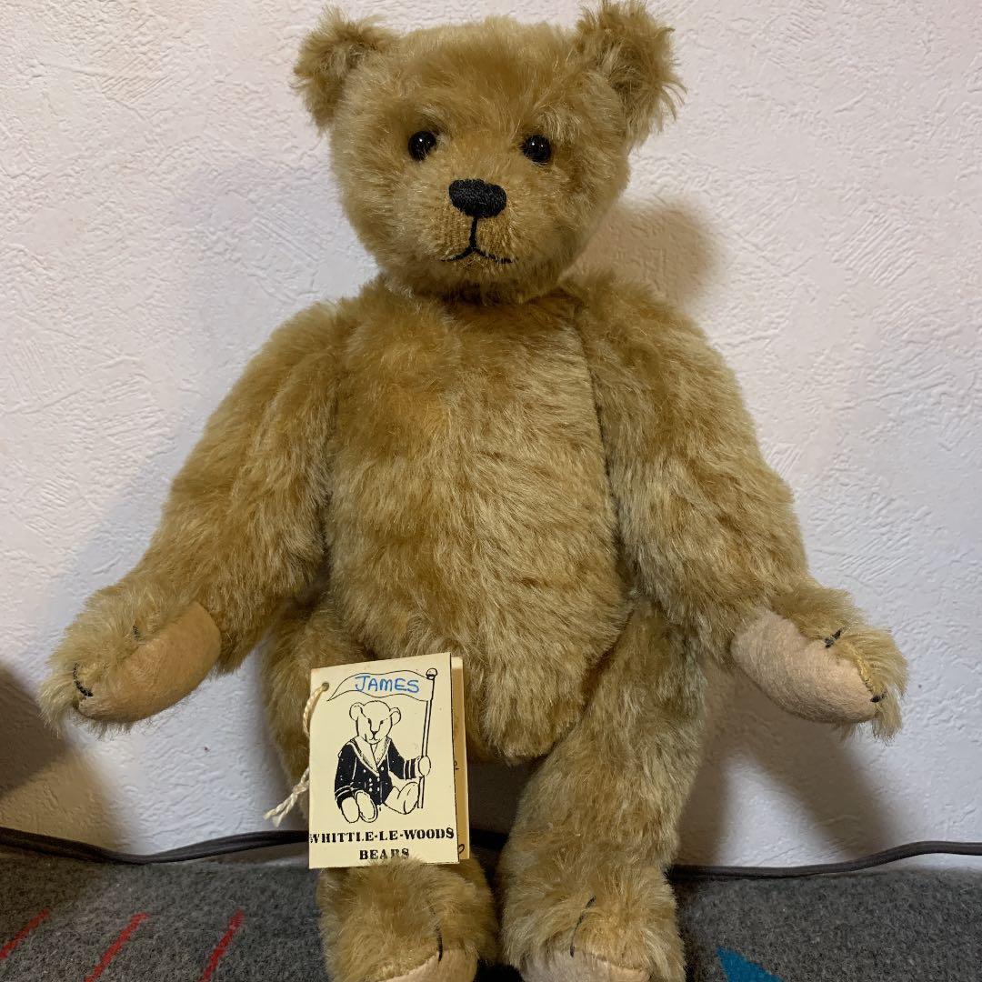 イギリス 作家もの テディベア 1996年製 モヘア
