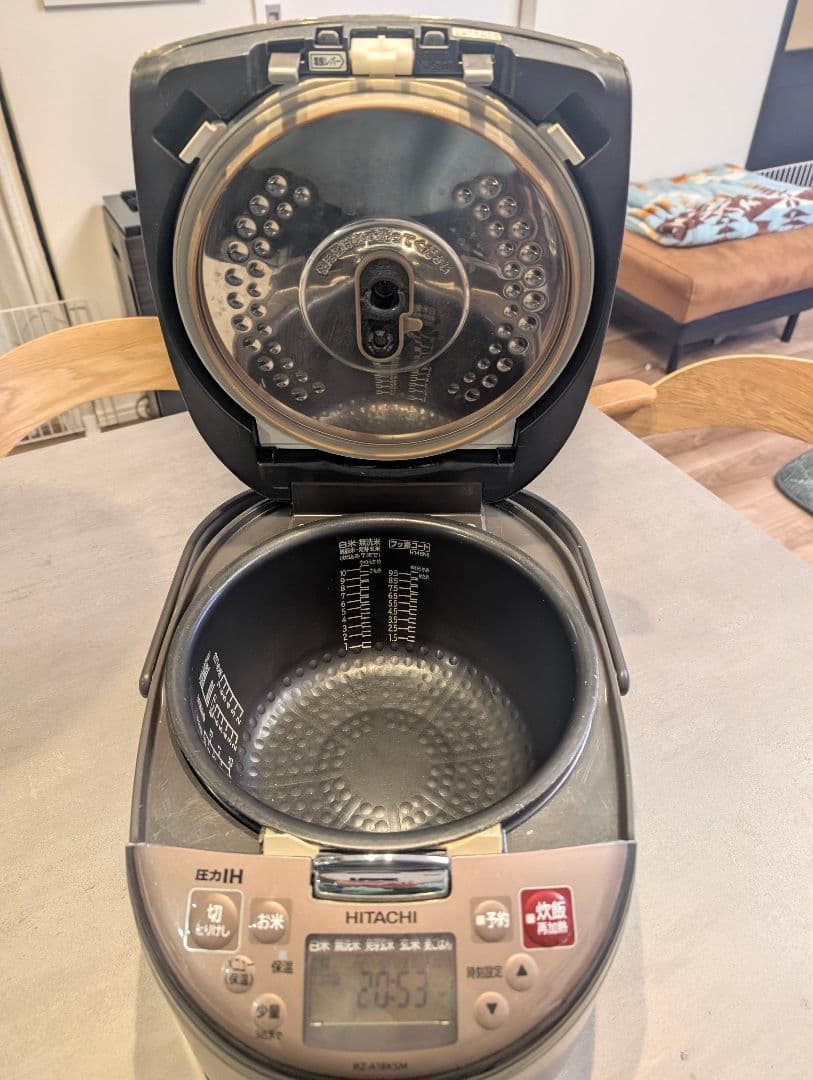 HITACHI 炊飯器 RZ-A 18KSM 圧力IH 一升炊き 取扱説明書付き - メルカリ