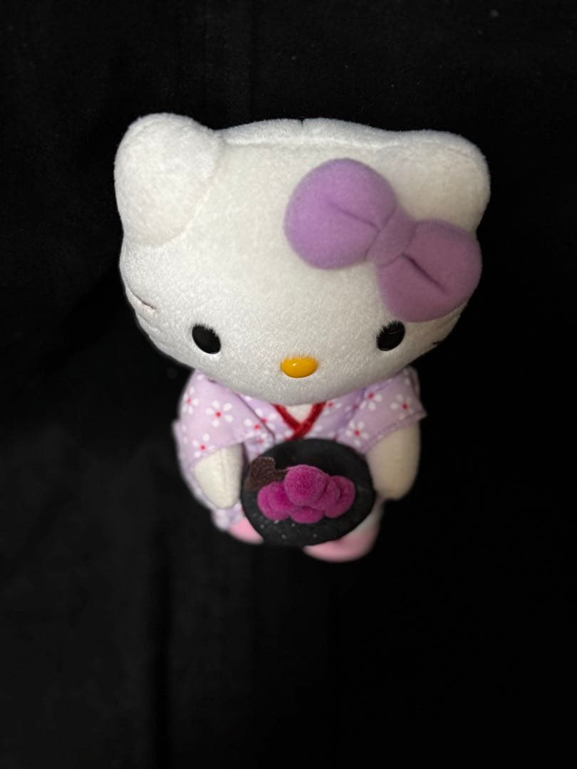 ご当地キティ　サンリオ　ハローキティ　着物ぬいぐるみ　ぶどう　月見　限定