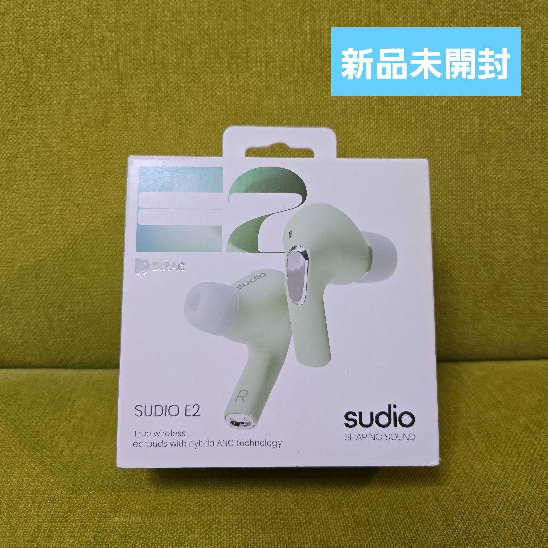 [送料無料]SUDIO E2 ワイヤレスイヤホン ライトグリーン Sudioから、独自の空間オーディオ、ハイブリッドANC対応の完全
