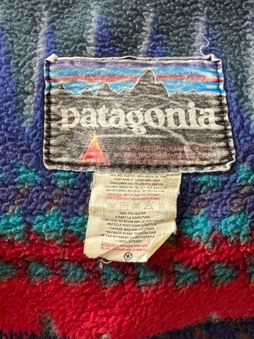 USA製 Patagoniaフリースブランケット.プリント/パタゴニアビンテージ