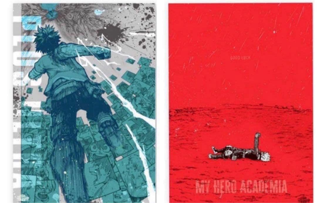 ヒロアカ 原画展 ポスター　3枚セット ヒロアカ原画展 大阪 新グッズ紹介】 □A2アートポスター2枚セット