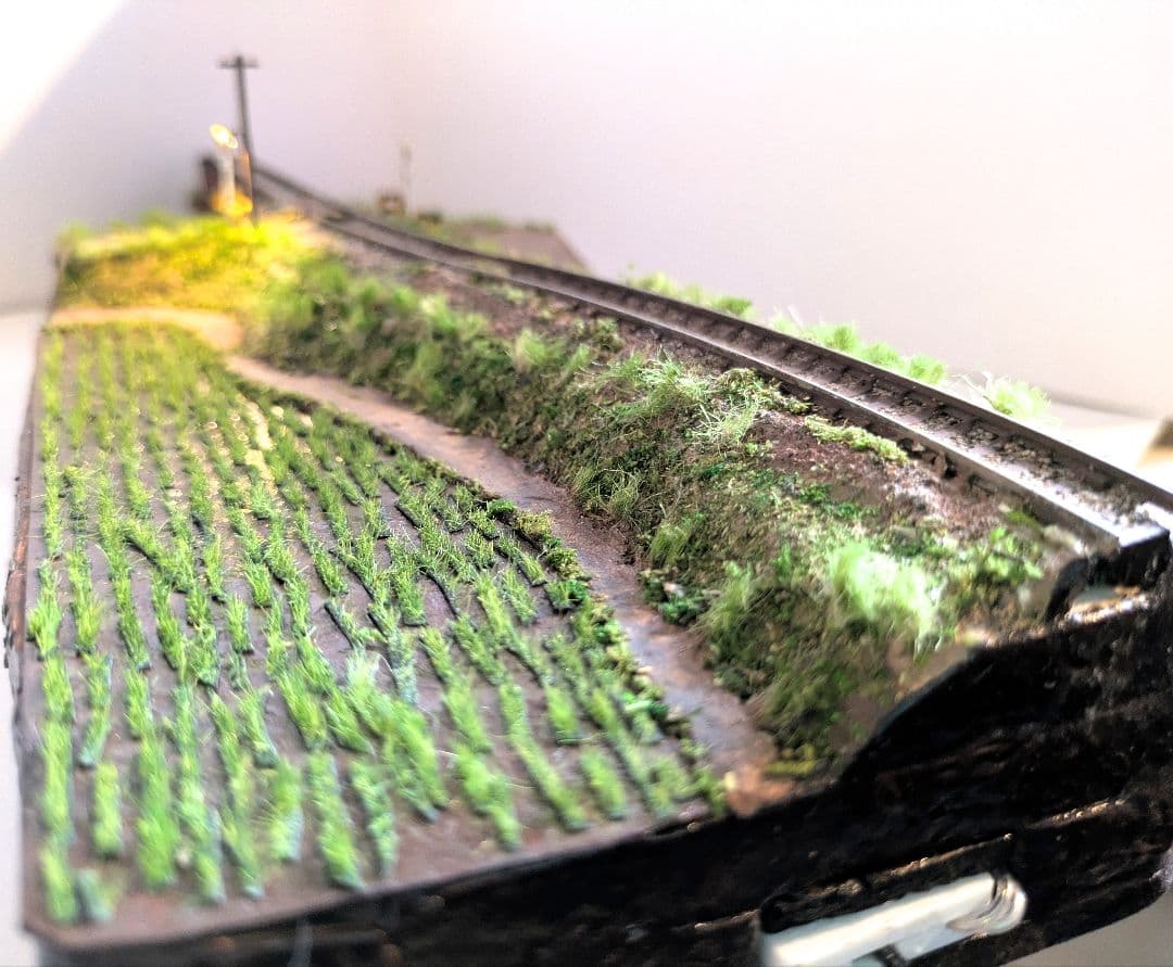 カ*チ様 Ｎゲージ・ジオラマ展示台【5月のローカル線】