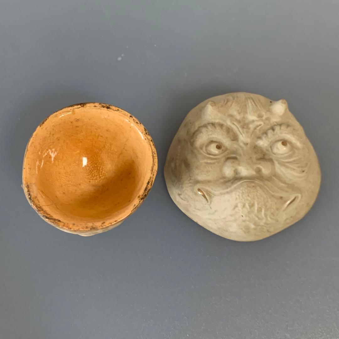 管理番号❀M039◻️⊶ぐい呑み お猪口 鬼 老婆 お多福 おかめ 陶器