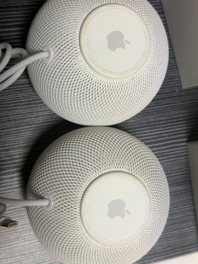 中古美品 HomePod mini 2台セット Apple ホームポッド - メルカリ