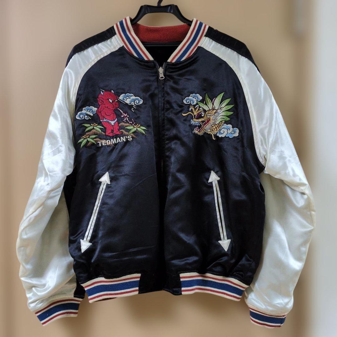 【メンズ】テッドマン スカジャン リバーシブル TEDMAN（テッドマン） ドラゴンサークル 刺繍 リバーシブルスカジャン